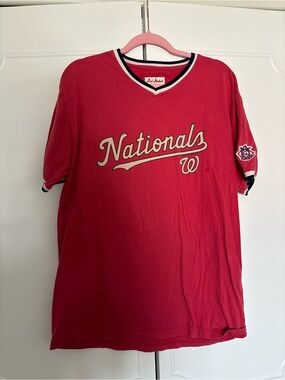 Red Jacket Red Tee with Navy & White Trim